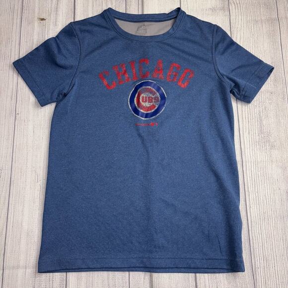 Boys MLB Chicago Cubs Jersey Tee Size Medium - Picture 1 of 2